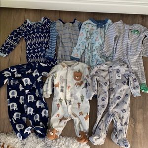 Lot of 7 Newborn Sleepers